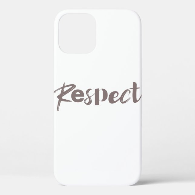 Modern, creative, cool, trendy design of Respect Case-Mate iPhone Case (Back)