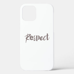 Modern, creative, cool, trendy design of Respect iPhone 12 Case