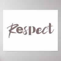 Modern, creative, cool, trendy design of Respect