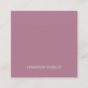 Modern Creative Elegant Premium Silk Finish Luxury Square Business Card