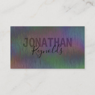 Modern Creative Holographic Metal - Business Card