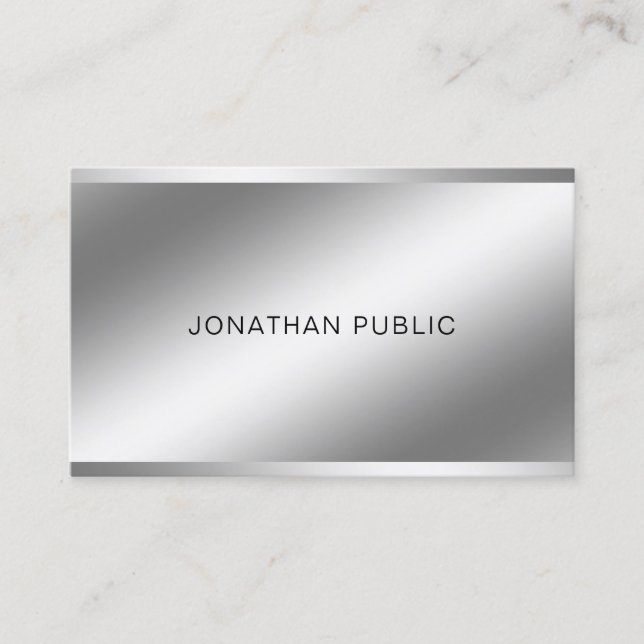 Modern Creative Light And Shadow Professional Top Business Card (Front)