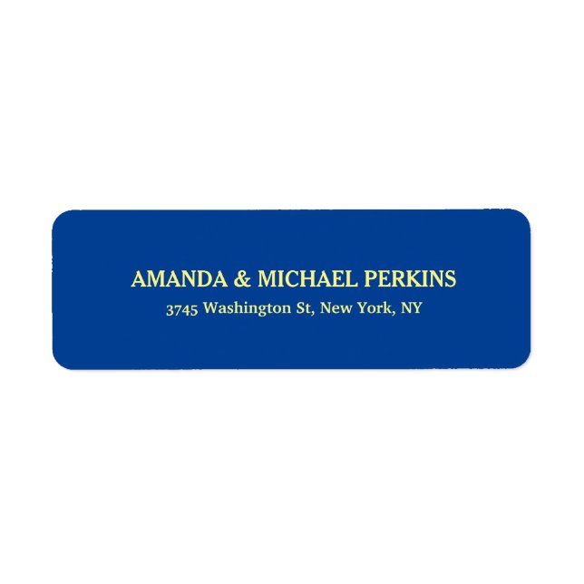 Modern Creative Minimalist Plain Deep Blue (Front)