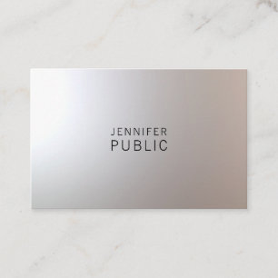 Modern Creative Minimalist Professional Glam Plain Business Card