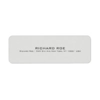 Modern Creative Professional Return Adress Label