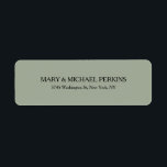 Modern Creative Simple Grey Stylish Family<br><div class="desc">Represent yourself with this modern,  elegant return address label. This template can be customised to meet all professional occupations.</div>