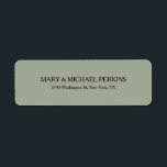 Modern Creative Simple Grey Stylish Family<br><div class="desc">Represent yourself with this modern,  elegant return address label. This template can be customised to meet all professional occupations.</div>