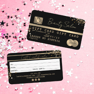 Modern Credit Card Gift Card Certificate
