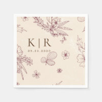 Modern Creme Floral Wedding