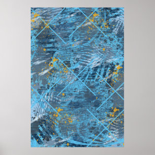 Modern Criss Cross Poster