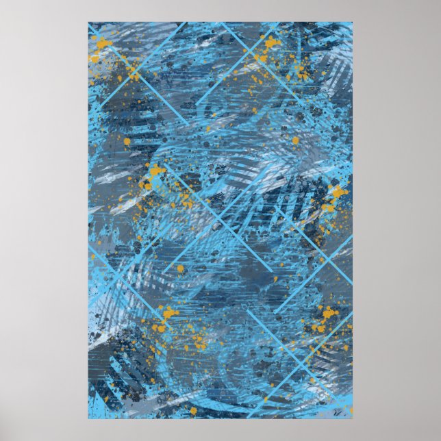 Modern Criss Cross Poster (Front)