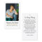 Modern Cross Photo Funeral Memorial Prayer Card