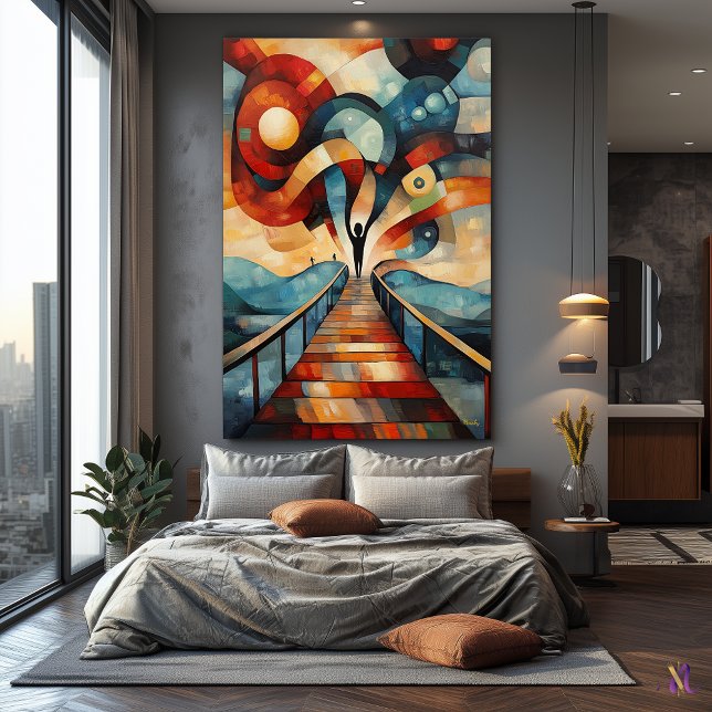 Modern Cubist Vision of The Scream Canvas Print (Creator Uploaded)