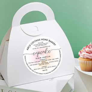 Modern Cupcake Label Cottage law Label