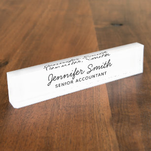 Modern Cursive Style Font Nameplate