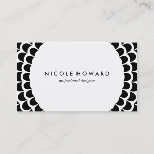 Modern Curved Pattern Business Card