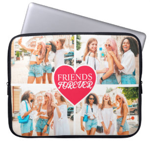 Modern Custom 4-photo Template Collage Laptop Sleeve