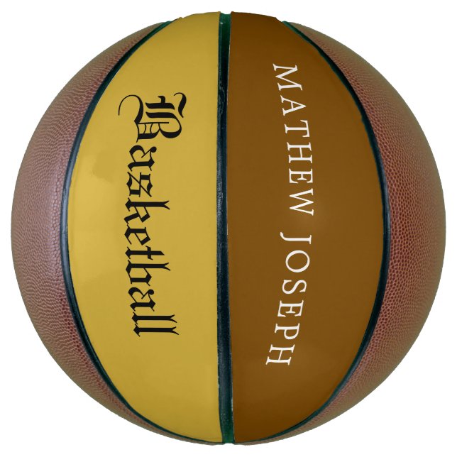 Modern Custom Basketball Featuring Your Name (Vertical)