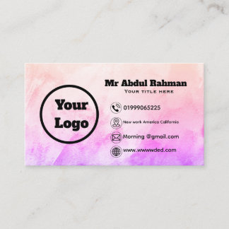 Modern Custom Business Card