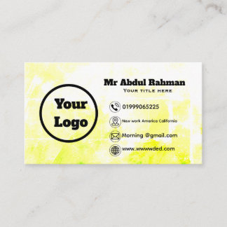 Modern Custom Business Card