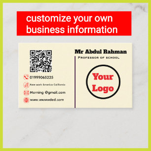 Modern Custom Business Card