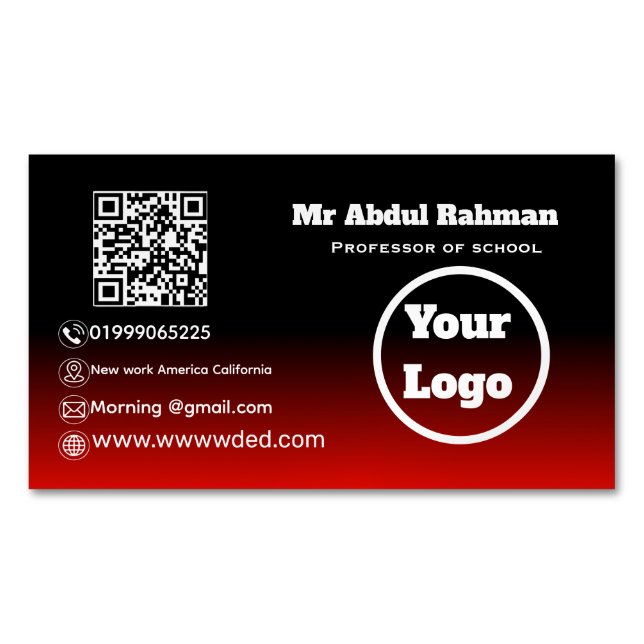 Modern Custom Business Card (Front)