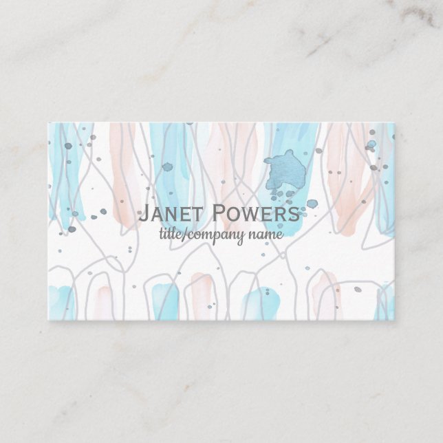 modern custom business card to personalise (Front)