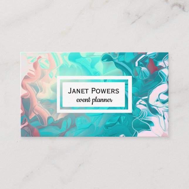 modern custom business card to personalise (Front)