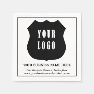 Modern Custom Business Company Logo  Napkin