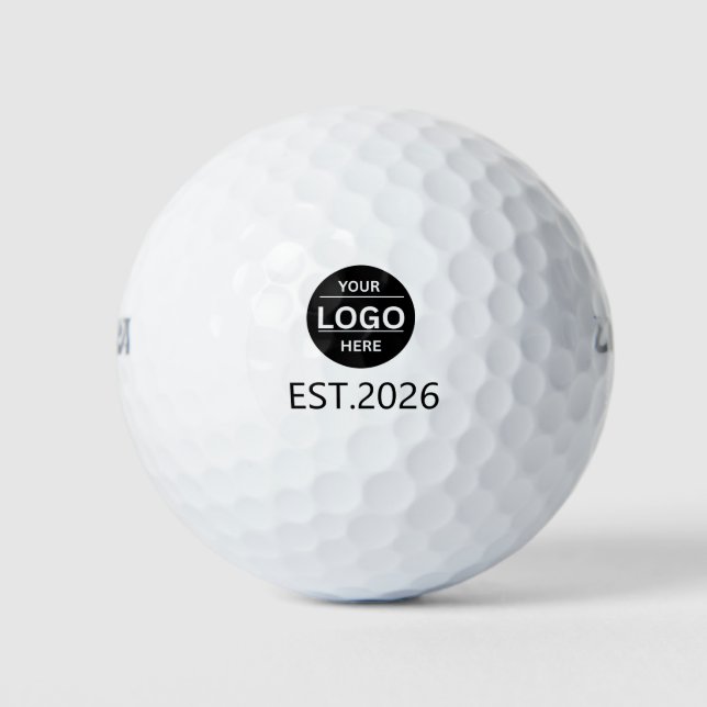  Modern Custom Business Logo Branded Corporate Golf Balls (Front)