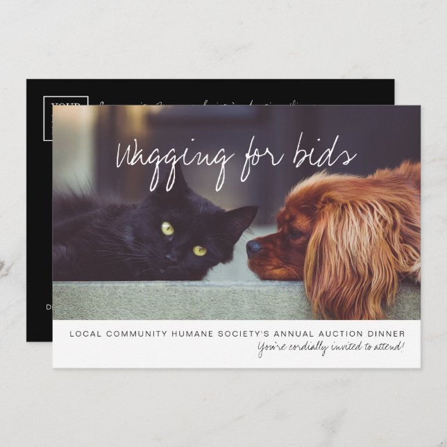 Modern Custom Business Logo Company Event Party Invitation (Front/Back)