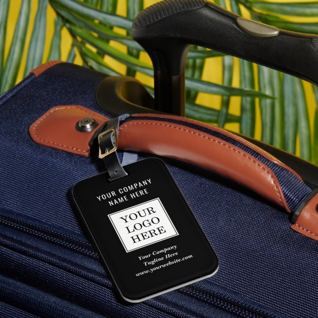 Modern Custom Business Logo Company Travel Luggage Tag (Front Insitu 1)