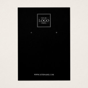 Modern Custom Business Logo Earring Display Cards