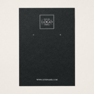 Modern Custom Business Logo Earring Display Cards