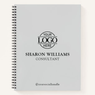 Modern Custom Business Logo Professional Branded Notebook