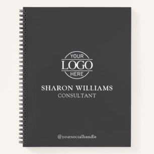 Modern Custom Business Logo Professional Branded Notebook