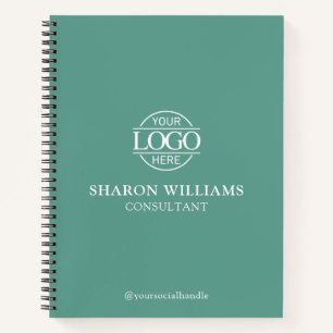 Modern Custom Business Logo Professional Branded Notebook