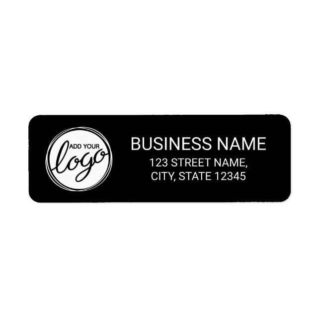 Modern Custom Business Logo Return Address (Front)
