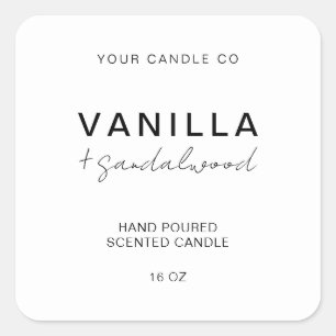 Modern Custom Candle Label