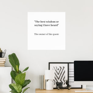 Modern Custom Canvas – Display Your Favorite Life  Poster