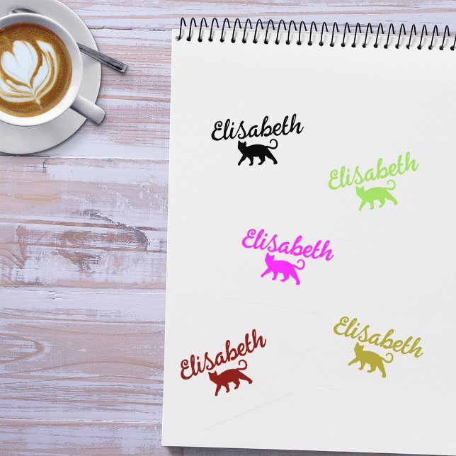 Modern Custom Cat Signature Rubber Stamp (Creator Uploaded)