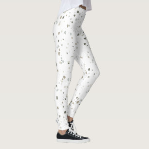 Modern Custom Colour Terrazzo Pattern Leggings