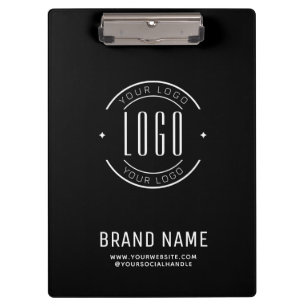 Modern custom company logo business branded clipboard