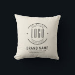 Modern custom company logo business branded cushion<br><div class="desc">Modern custom company logo business branded</div>