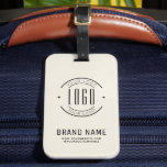 Modern custom company logo business branded luggage tag<br><div class="desc">Modern custom company logo business branded</div>