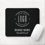 Modern custom company logo business branded mouse pad<br><div class="desc">Modern custom company logo business branded</div>