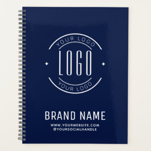 Modern custom company logo business branded planner