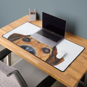 Modern Custom Dog Photo Desk Mat