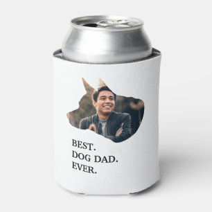 Modern custom dog photo template can cooler