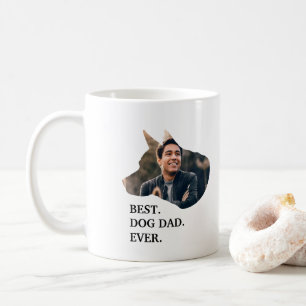 Modern custom dog photo template coffee mug